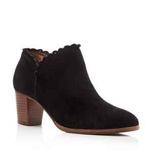 Jack Rogers Marianne Suede Black Booties 7.5